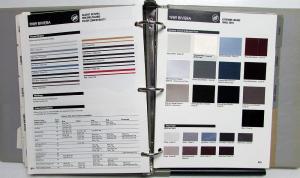 1989 Buick Dealers Album Paint Chips Upholstery LeSabre Regal Century