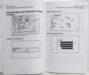 1993 Caterpillar 3116 ATAAC Engine Operation Maintenance Manual Topkick/Kodiak