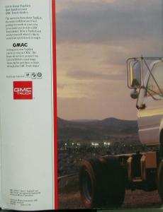 1992 GMC Topkick Medium Duty Truck Sales Brochure Original