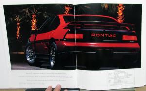 1986 Pontiac Fiero GT & 6000 S/E Dealer Sales Brochure Large Original