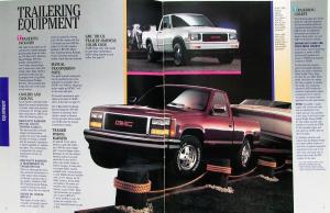 1992 GMC  Pickup Truck Van Utility Vehicles Trailering Sales Brochure Original
