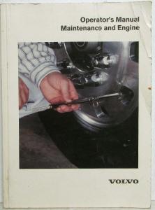 2001 Volvo WX WG AC VN Operators Manual Maintenance and Engine