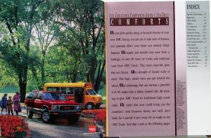 1992 GMC Jimmy SL SLS SLE Typhoon Truck Sales Brochure Original
