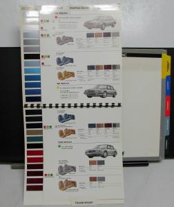 1991 Pontiac Dealers Album Paint Chips Upholstery Trans Am FireBird Formula GTA