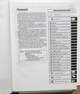 1986 Dodge Caravan & Plymouth Voyager Front Wheel Drive Van Service Shop Manual