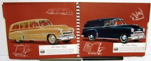 1951 Chevrolet Dealer Album Bel Air Styleline Fleetline Wagon Sedan Delivery