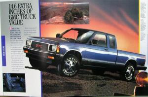 1992 GMC Sonoma Pickup Truck Syclone 2- 4-WD Sales Brochure Original