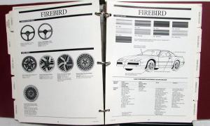 1987 Pontiac Dealers Album Product Book Fiero Trans Am Firebird Grand Am Prix