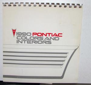 1990 Pontiac Dealers Album Paint Chips Upholstery Trans Am Firebird Formula GTA