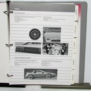 1988 Pontiac Fleet Product Book Upholstery Trans Am Firebird Formula GTA