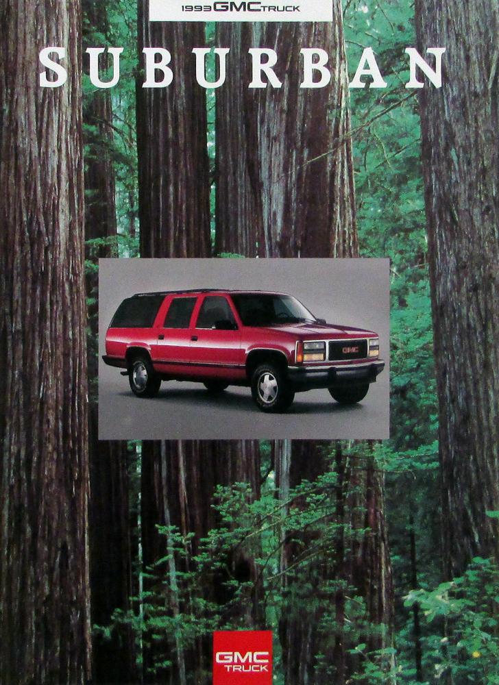 1993 GMC Suburban SL SLE Truck Sales Brochure Original