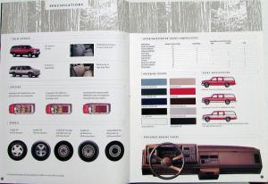 1993 GMC Suburban SL SLE Truck Sales Brochure Original
