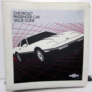 1985 Chevrolet Passenger Car Value Guide Dealers Album Corvette Camaro