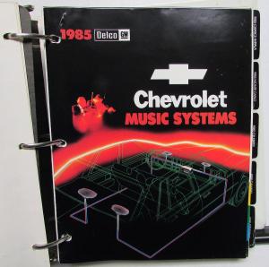 1985 Chevrolet Passenger Car Value Guide Dealers Album Corvette Camaro