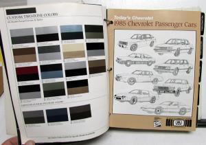 1985 Chevrolet Passenger Car Value Guide Dealers Album Corvette Camaro