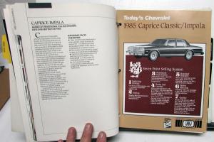 1985 Chevrolet Passenger Car Value Guide Dealers Album Corvette Camaro