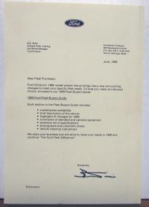 1989 Ford Fleet Dealers Album Trucks Mustang Thunderbird Ranger