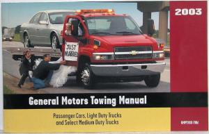 2003 General Motors Passenger Car and Light Truck Towing Instructions Manual