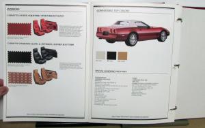 1988 Chevrolet Advance Product Information Dealers Album Corvette Camaro