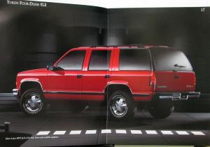 1995 GMC Yukon Four Door Truck Oversized Sales Brochure Original