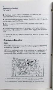 1994 Caterpillar 3116 ATAAC Engine Operation and Maintenance Manual