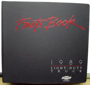 1989 Chevrolet Dealers Album Facts Comparison Light Duty Truck Toyota Dodge Ford