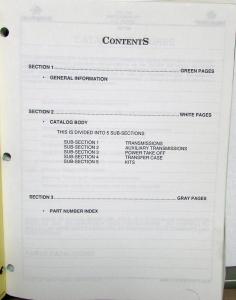 International Truck MT513 Transmission Parts Catalog Allison Clark Fuller Spicer
