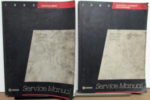 1985 Dodge Caravan Plymouth Voyager Van Dealer Service Shop Manual Set