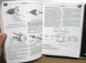 1985 Dodge Caravan Plymouth Voyager Van Dealer Service Shop Manual Set