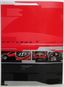 2003 Volkswagen Concept T Media Information Press Kit
