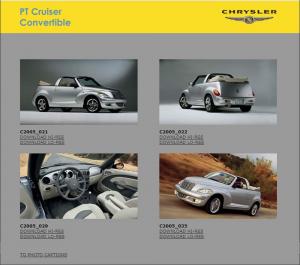 2005 Chrysler PT Cruiser Convertible Media Info Press Kit