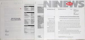 2004 Kia Spectra Media Information Press Kit and KCV III Concept Info