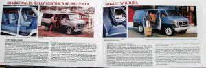 1985 GMC Light & Medium Duty  Pickup Trucks Jimmy Suburban Vans Sales Brochure