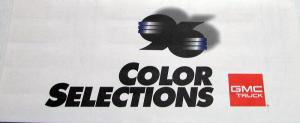 1996 GMC Pickup Truck & Van Color Selections Paint Chips Sales Folder Original