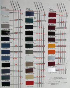 1996 GMC Pickup Truck & Van Color Selections Paint Chips Sales Folder Original