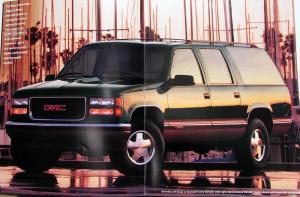 1996 GMC Sierra Sonoma Jimmy Yukon Suburban Safari Truck Sales Brochure Original