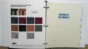 1981 Chevrolet Dealers Album Truck Values Book Paint Chips Upholstery Options