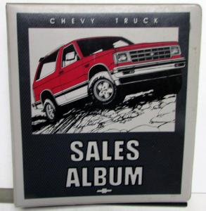 1984 Chevrolet Dealer Sales Album Paint Chips Upholstery Trucks El Camino Blazer