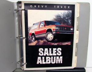 1984 Chevrolet Dealer Sales Album Paint Chips Upholstery Trucks El Camino Blazer