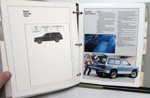 1984 Chevrolet Dealer Sales Album Paint Chips Upholstery Trucks El Camino Blazer
