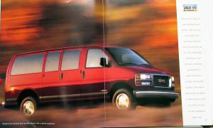 1997 GMC Savana Van Truck Sales Brochure Original