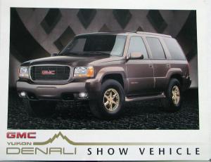 1997 GMC Yukon Denali Truck Data Sheet Original