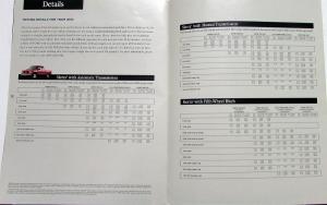 1997 GMC Trailering Savana Suburban Yukon Jimmy Safari Pickup Truck SaleBrochure