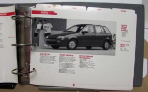 1991 Geo Dealers Album Options Specs ComparisonPrizm Storm Tracker Metro