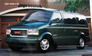 1998 GMC Truck Safari SLT SLE Conversion Van Sales Brochure Original
