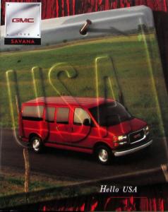 1998 GMC Savana Van Truck Sales Brochure Original
