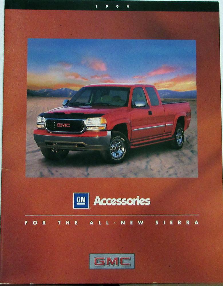 1999 GMC Sierra Pickup Truck Accessories Sales Brochure Original