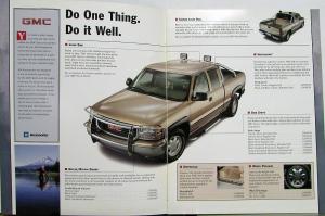 1999 GMC Sierra Pickup Truck Accessories Sales Brochure Original