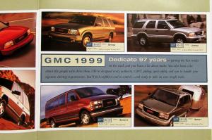 1999 GMC Pickup Truck Van SUV Product Guide Sales Brochure Original