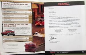 2001 GMC Commercial Profit Program Sonoma Sierra Savana Safari Sales Brochure